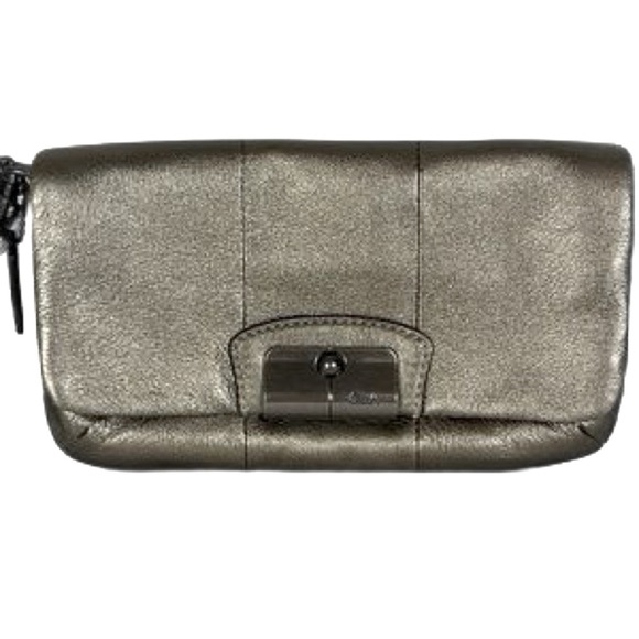 Coach NWT Metallic Leather Shoulder Bag - Picture 3 of 9